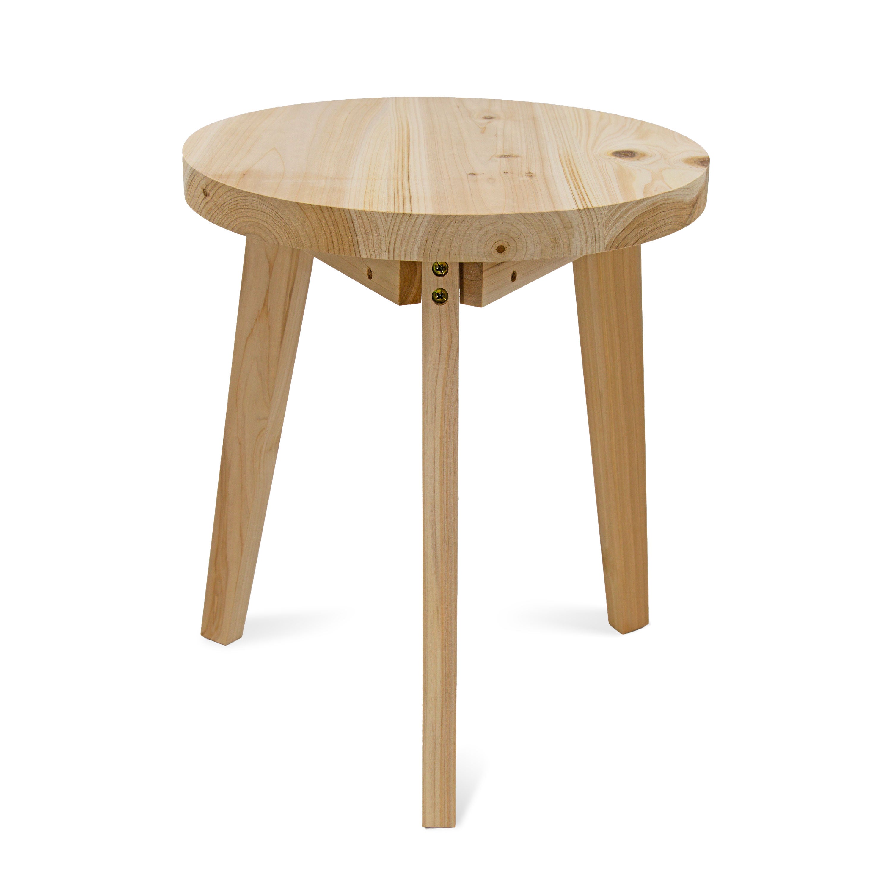 21" Round Wooden Side End Table
