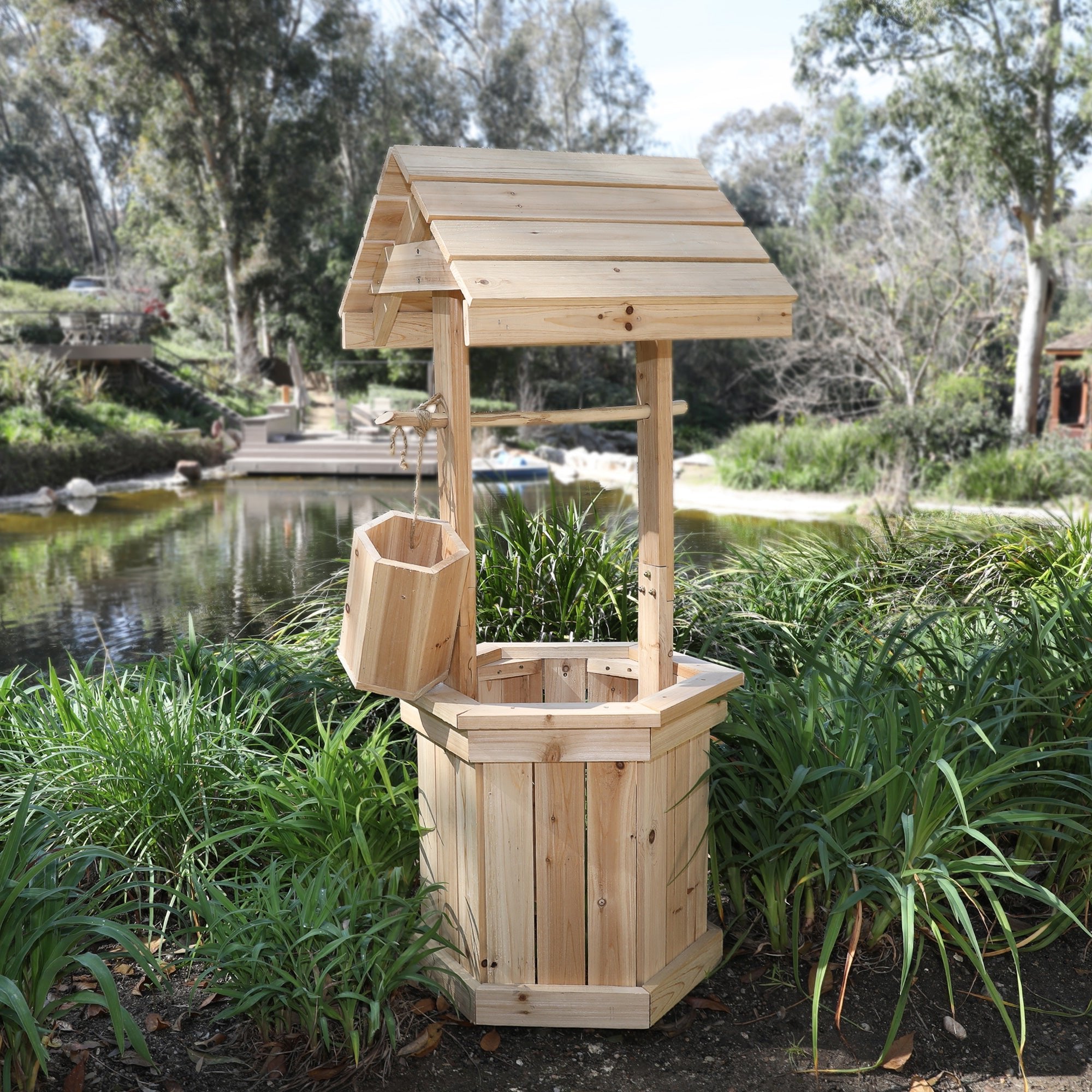 55" High Decorative Wishing Well