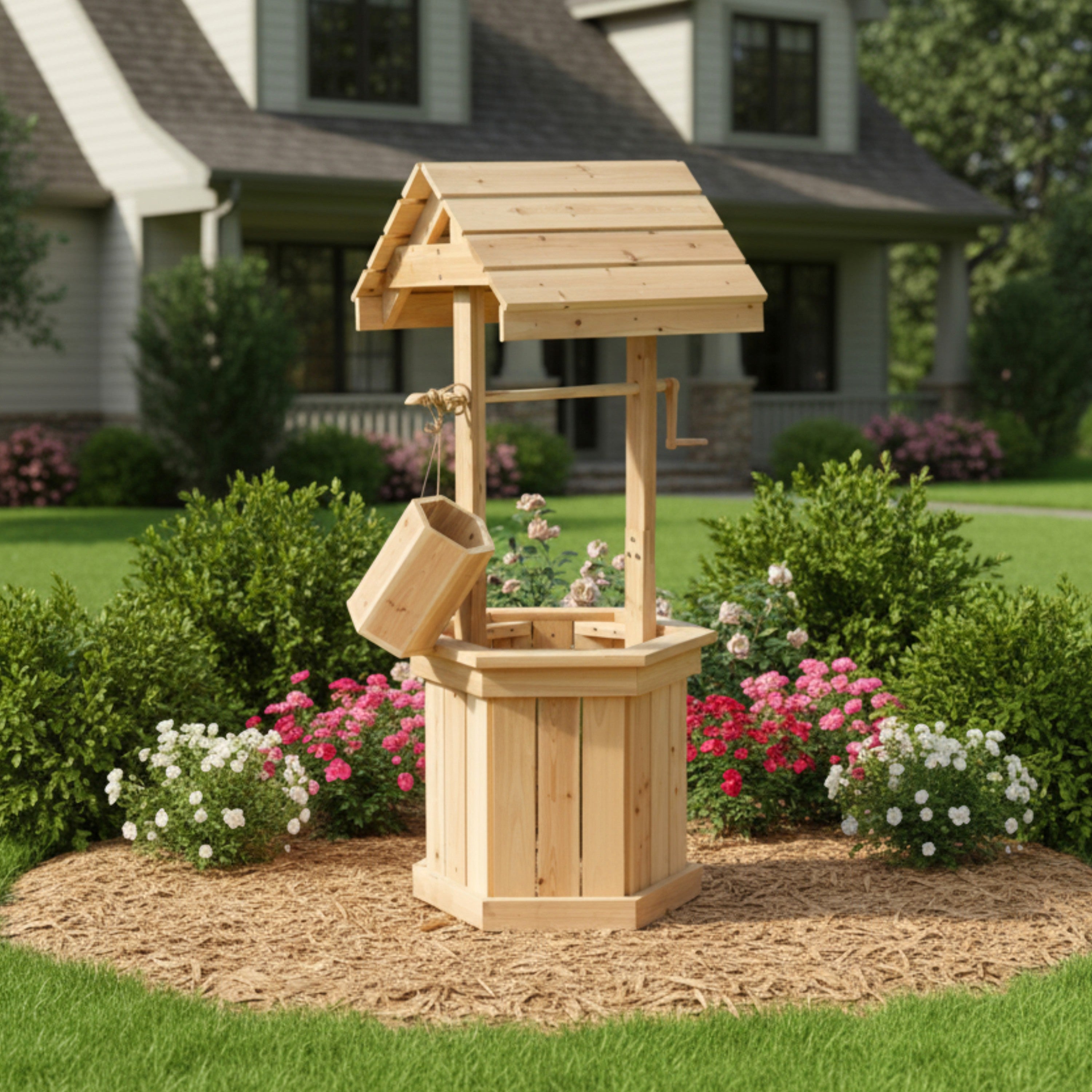 55" High Decorative Wishing Well