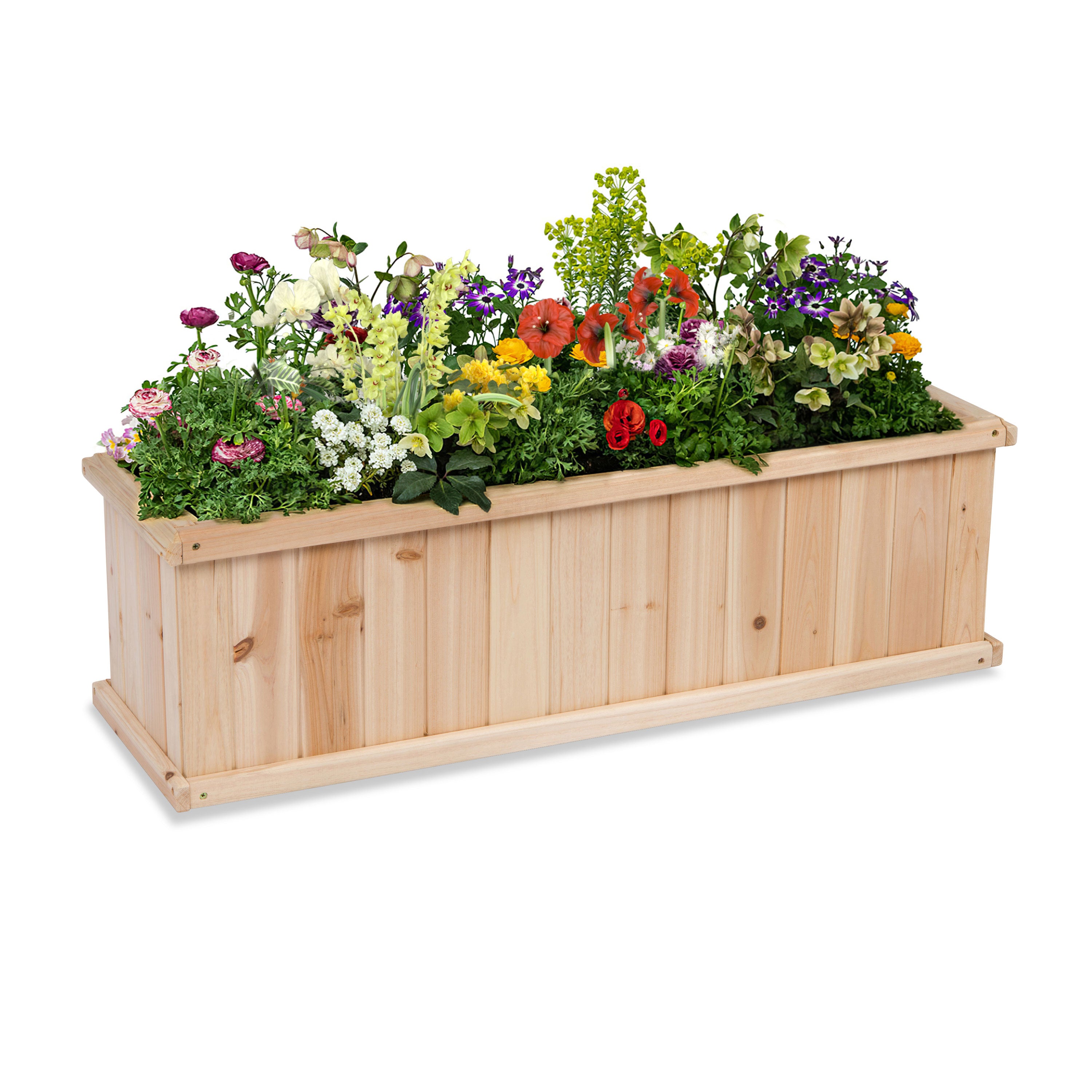 40" Garden Planter Box, Natural