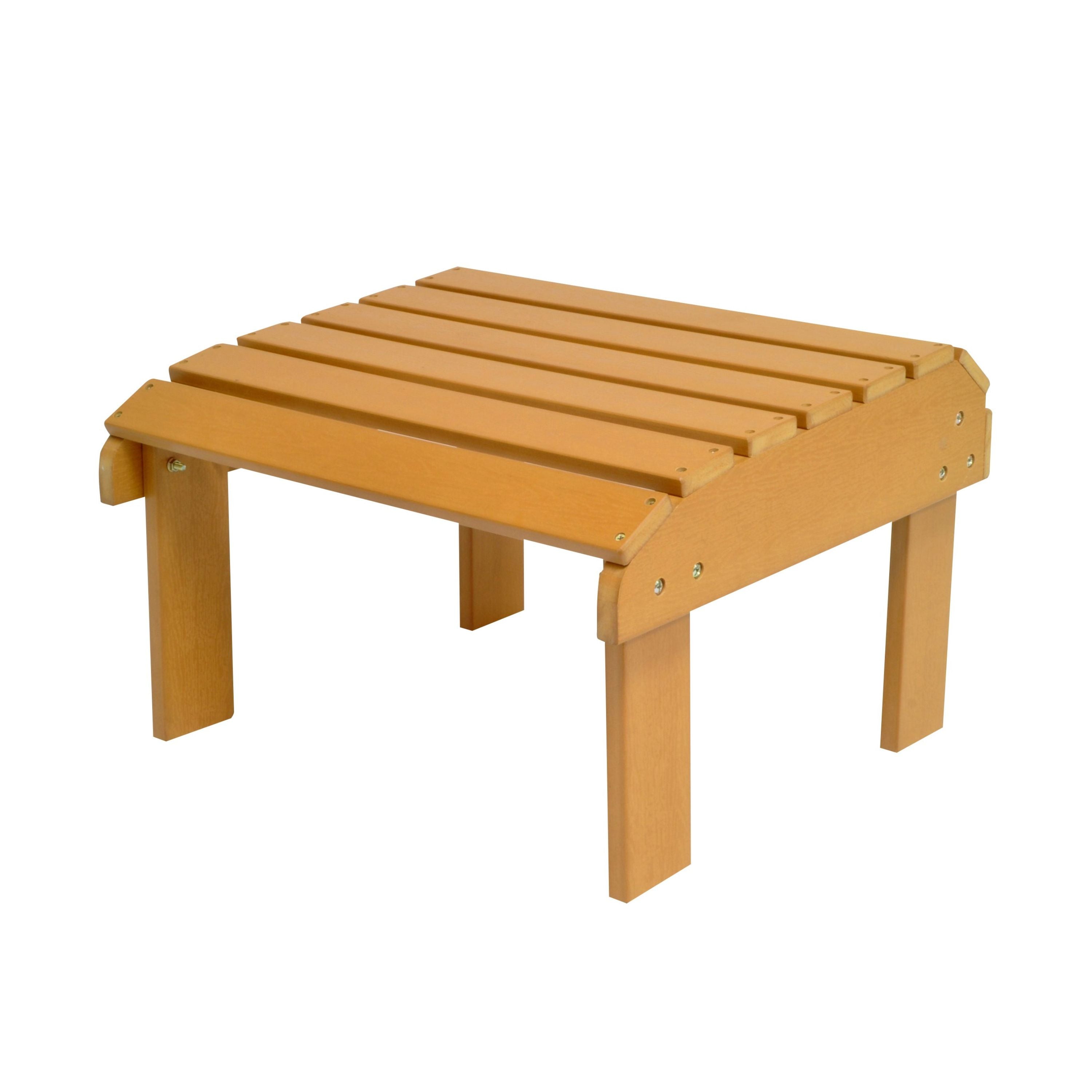 Square Ottoman, Recycled Plastic, Toffee