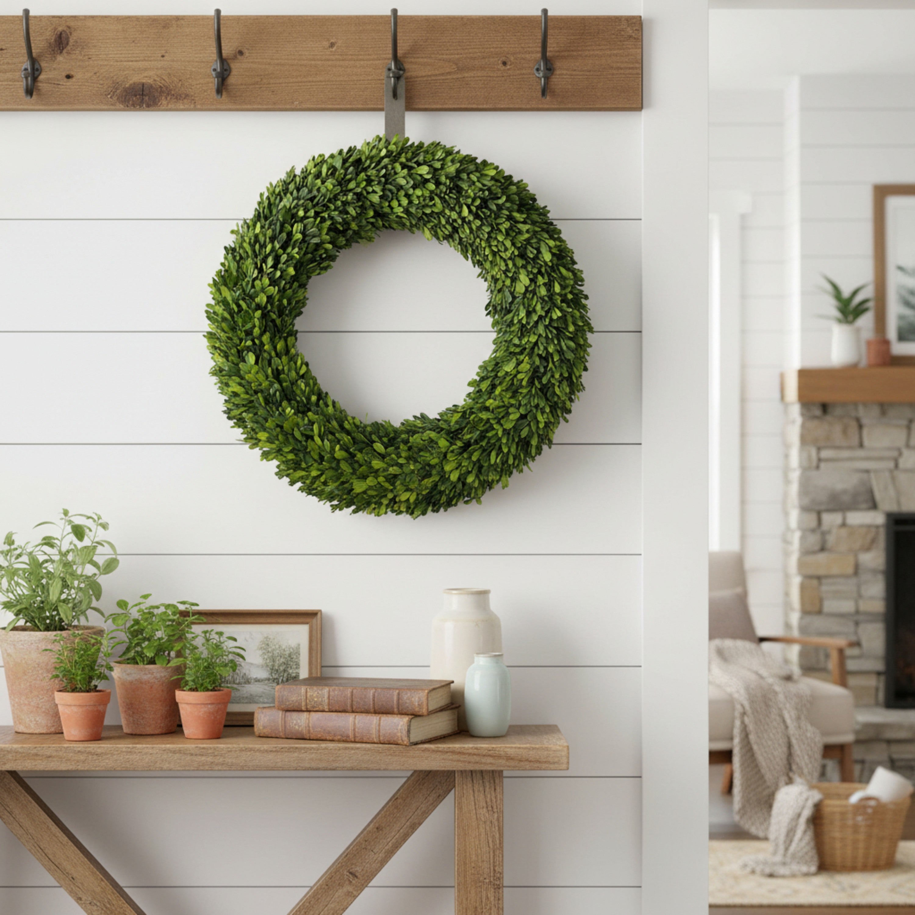 24" Preserved Boxwood Wreath