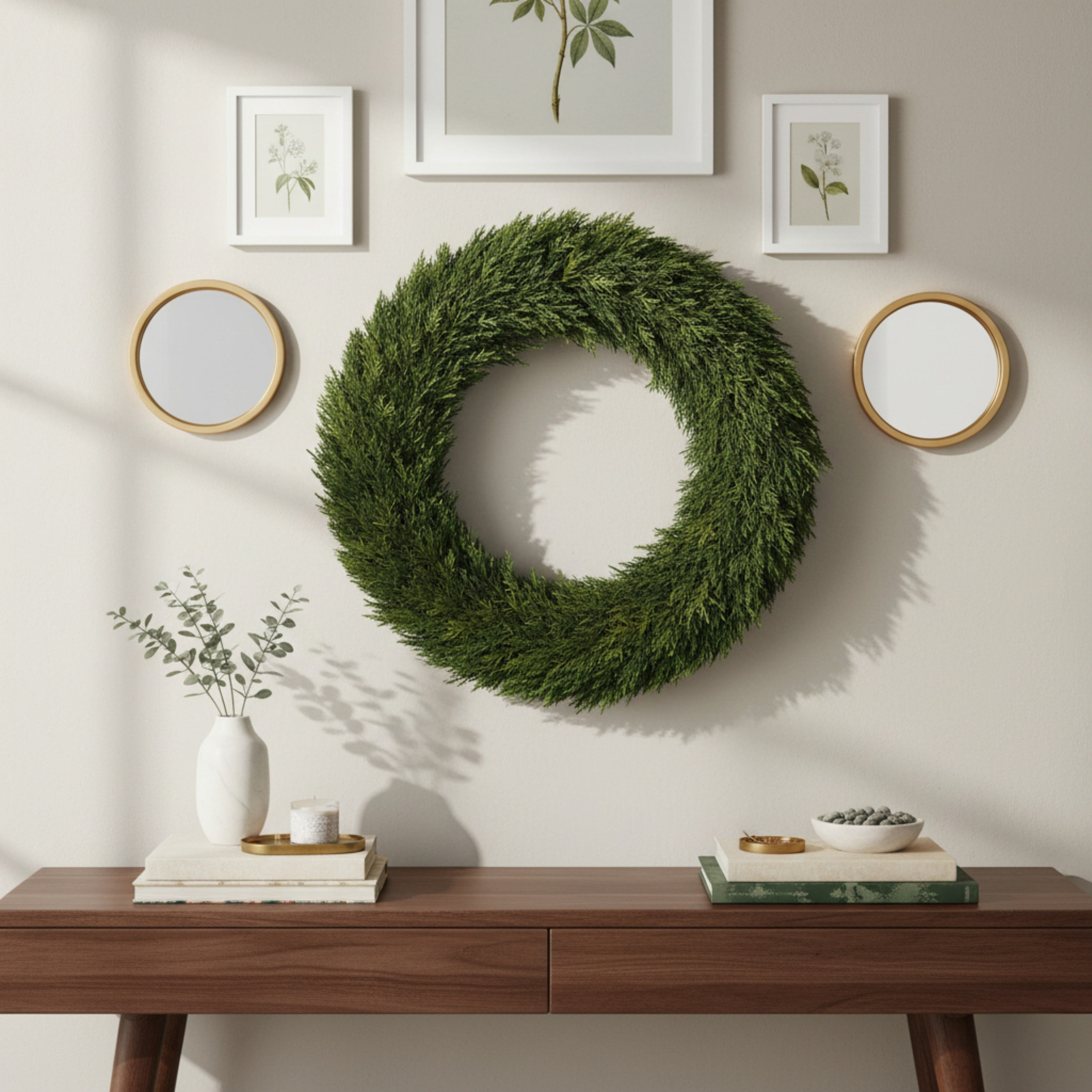 24" Preserved Cypress Wreath