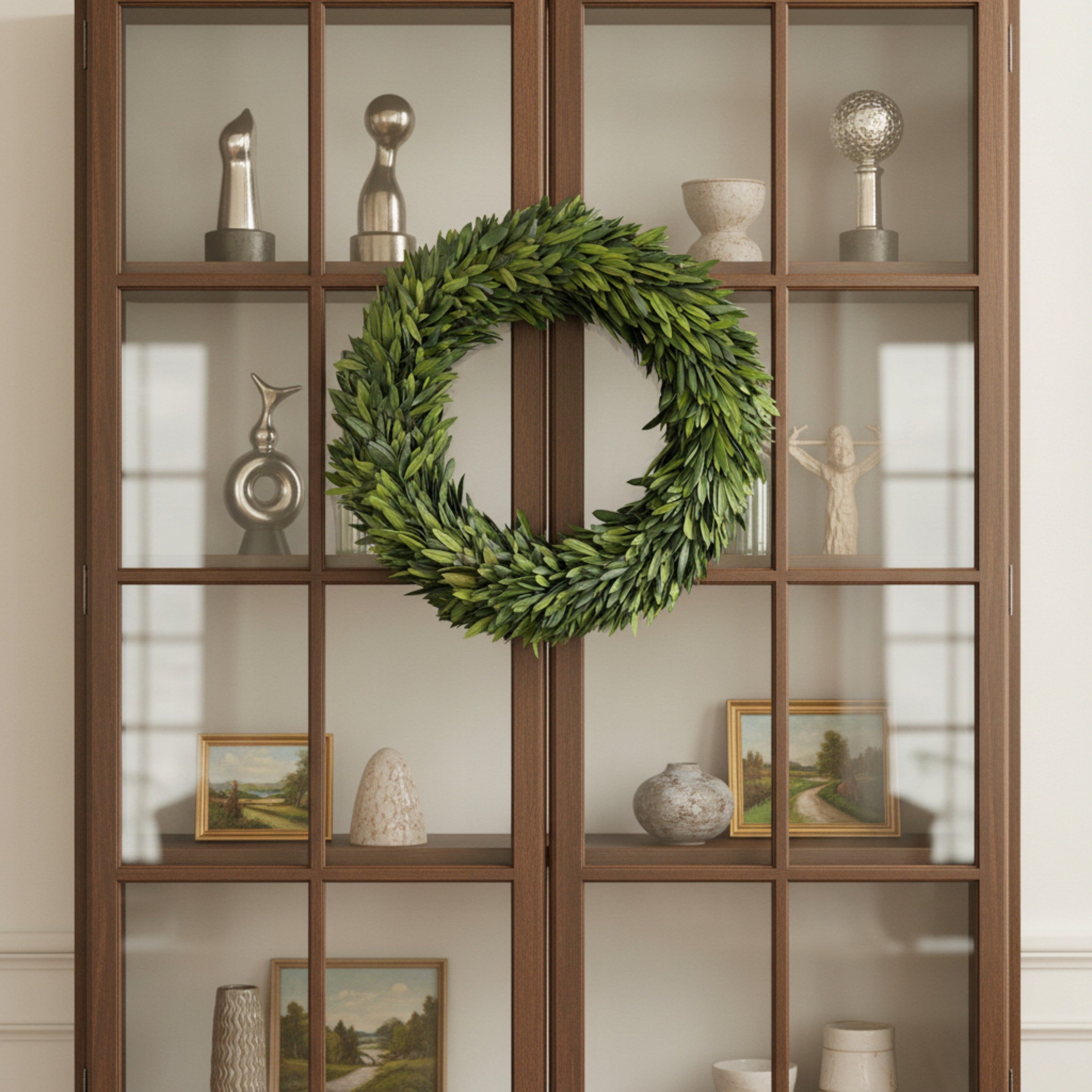 20" Preserved Olive Wreath