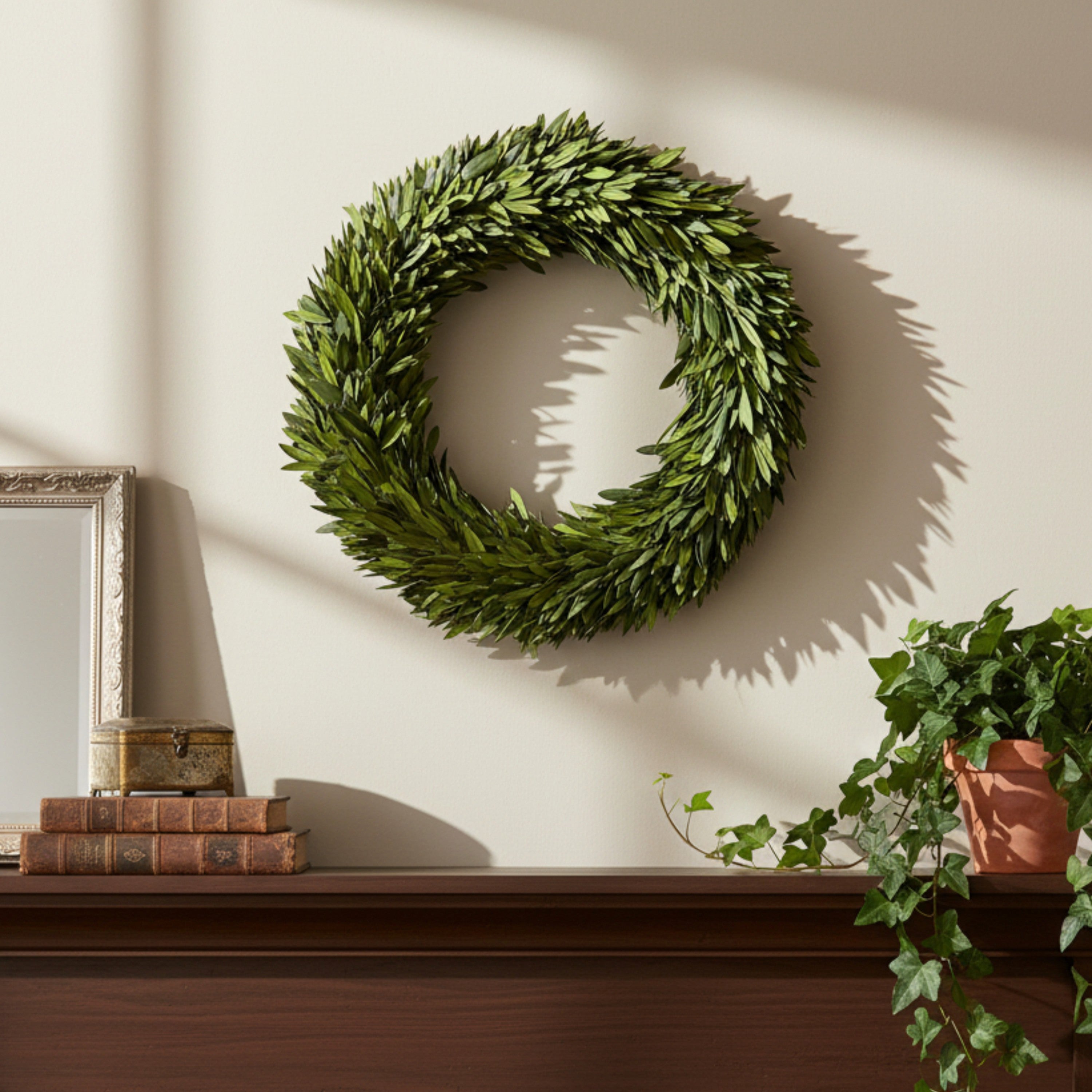 20" Preserved Olive Wreath