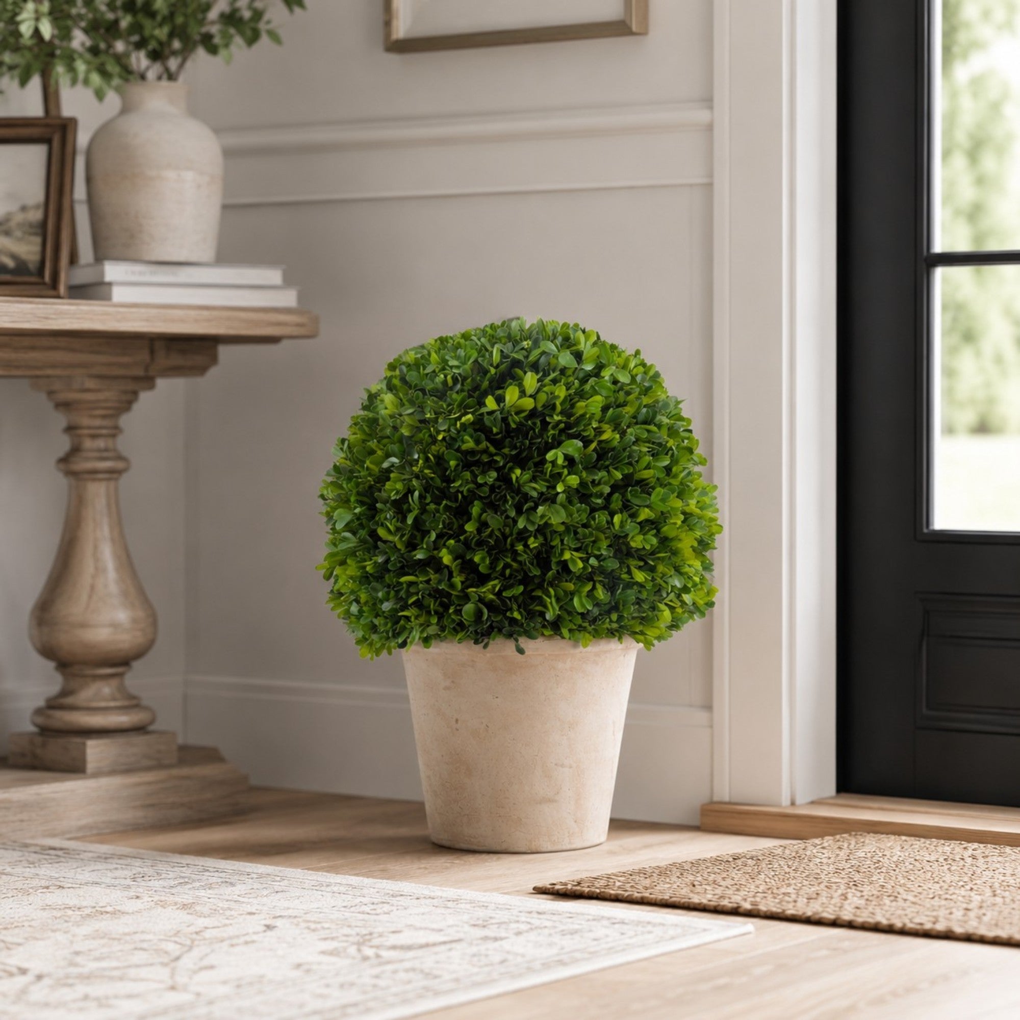 16" Preserved Boxwood Topiary