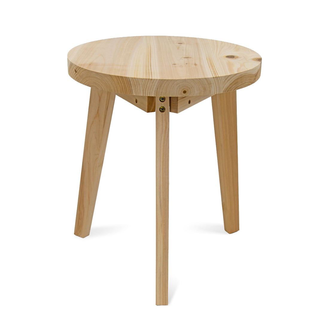 21" Round Wooden Side End Table