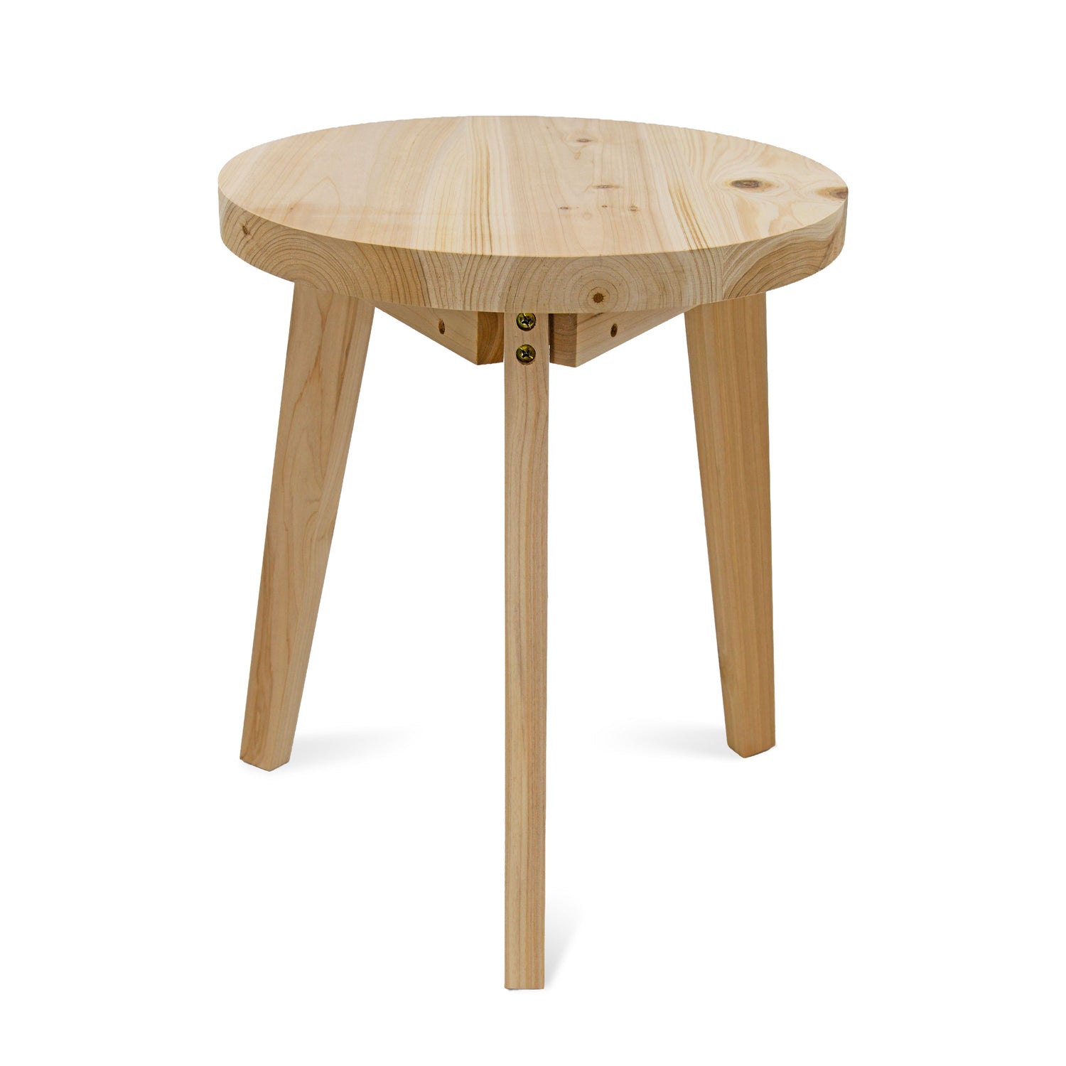 21" Round Wooden Side End Table