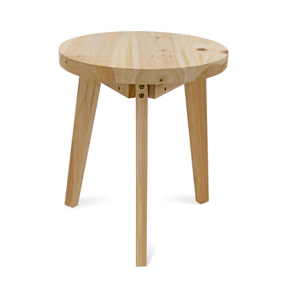 21" Round Wooden Side End Table