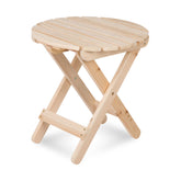 Wooden folding stool on a white background 