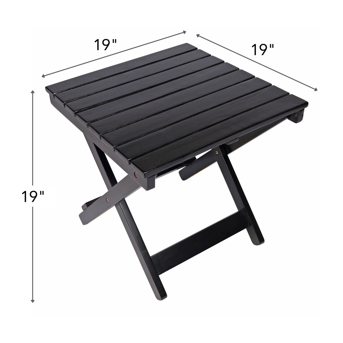 Acacia Square Folding Side Table