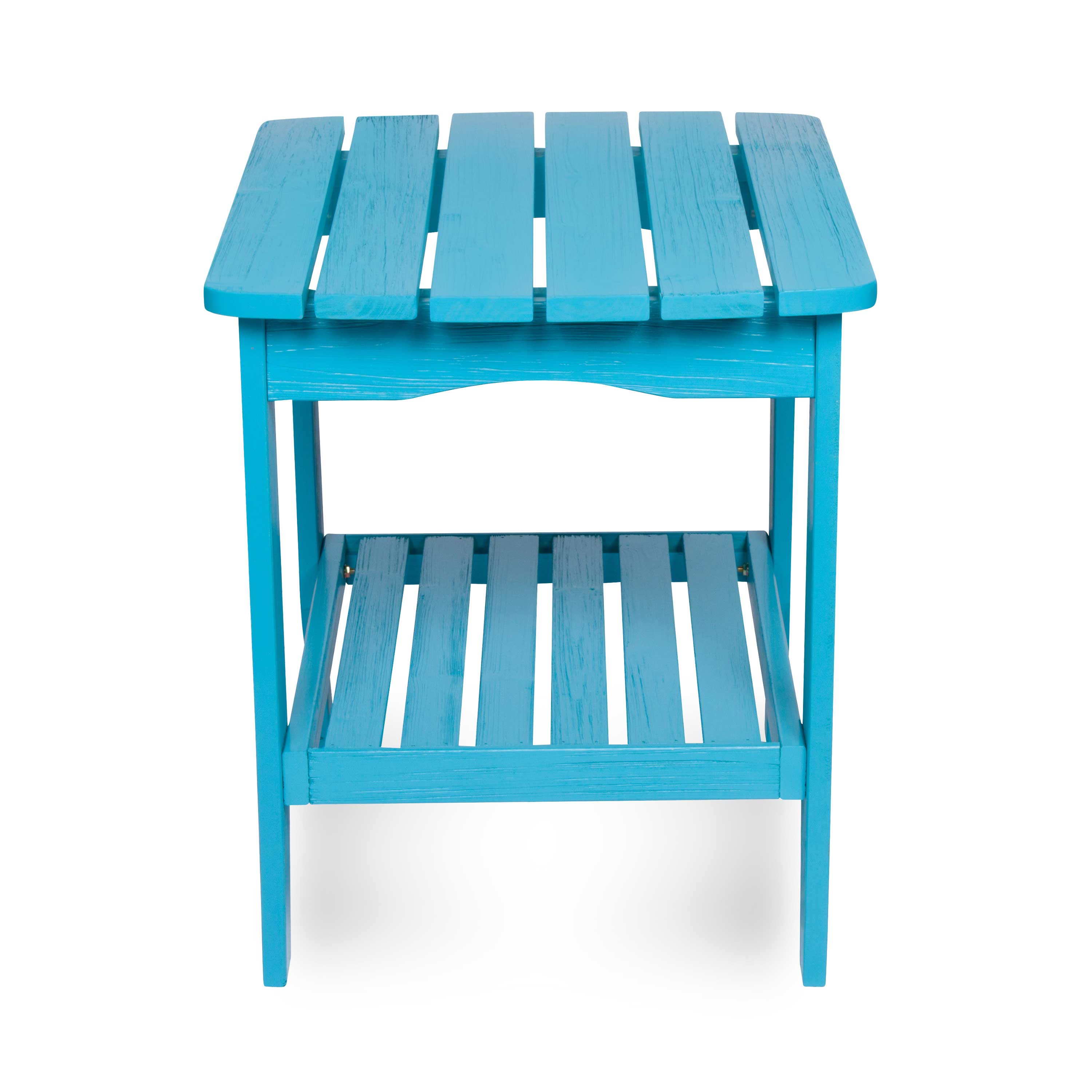 Long Island Rectangular Side Table, Aqua