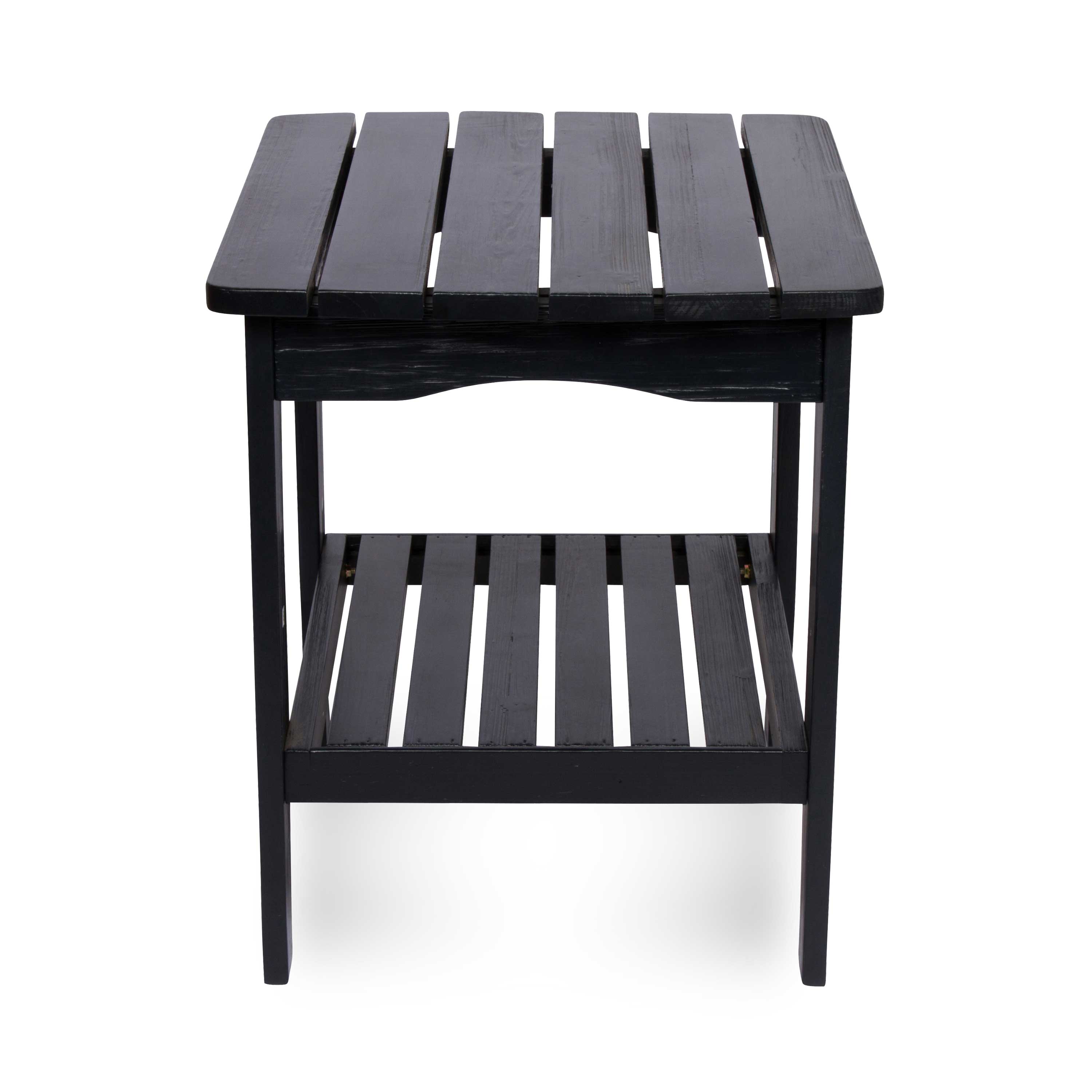 Long Island Rectangular Side Table, Black