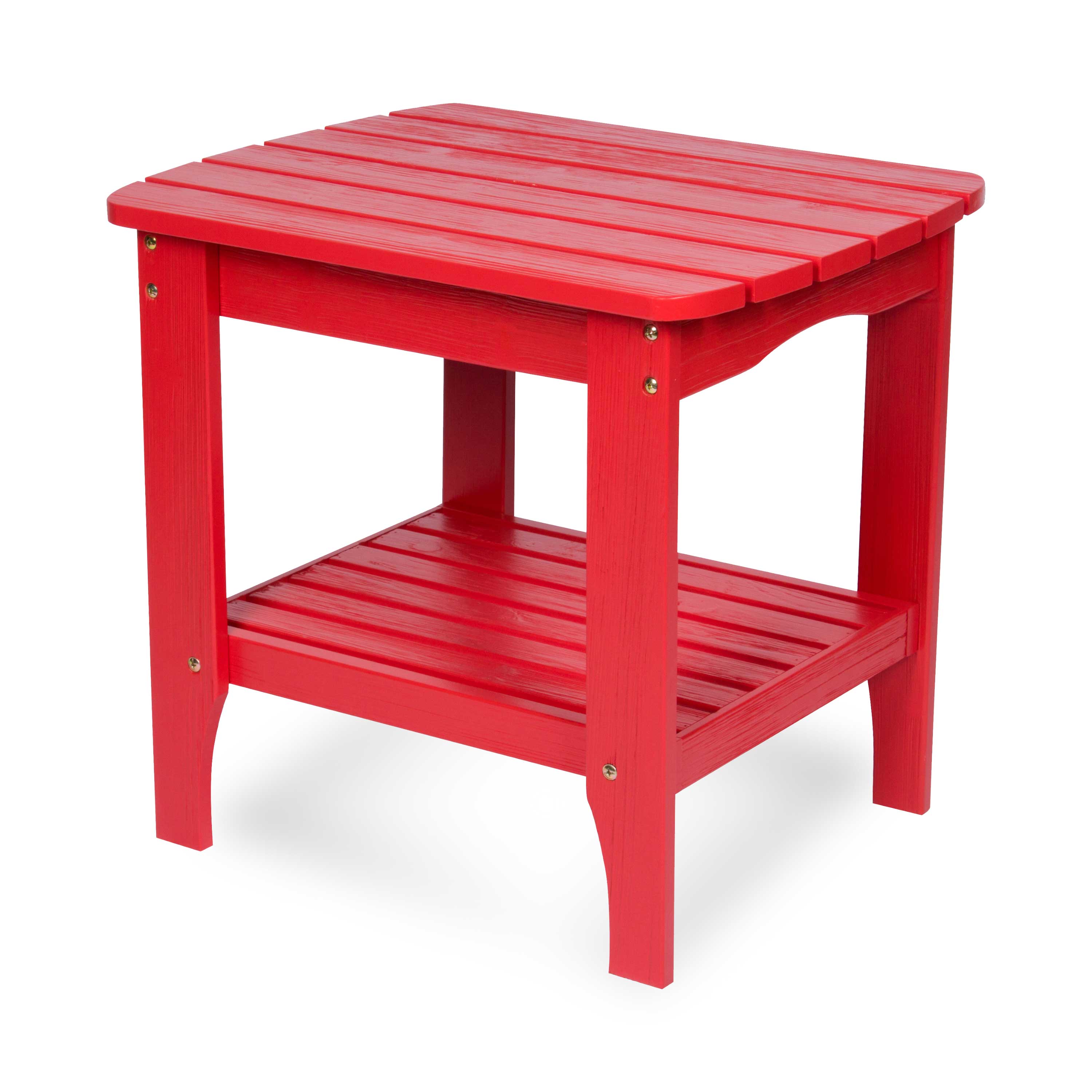 Long Island Rectangular Side Table, Chili Red