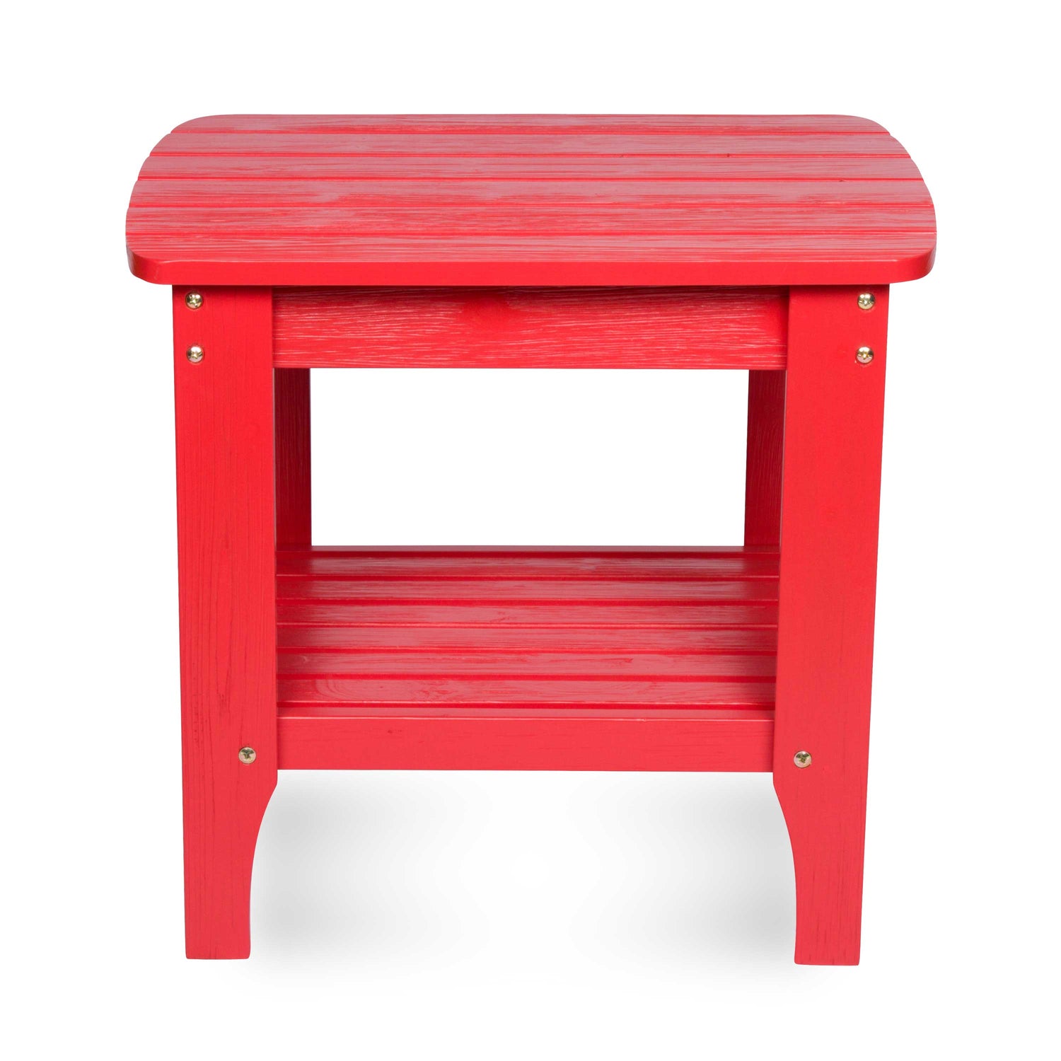 Long Island Rectangular Side Table, Chili Red