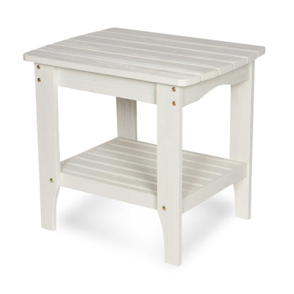 Long Island Rectangular Side Table, Eggshell White