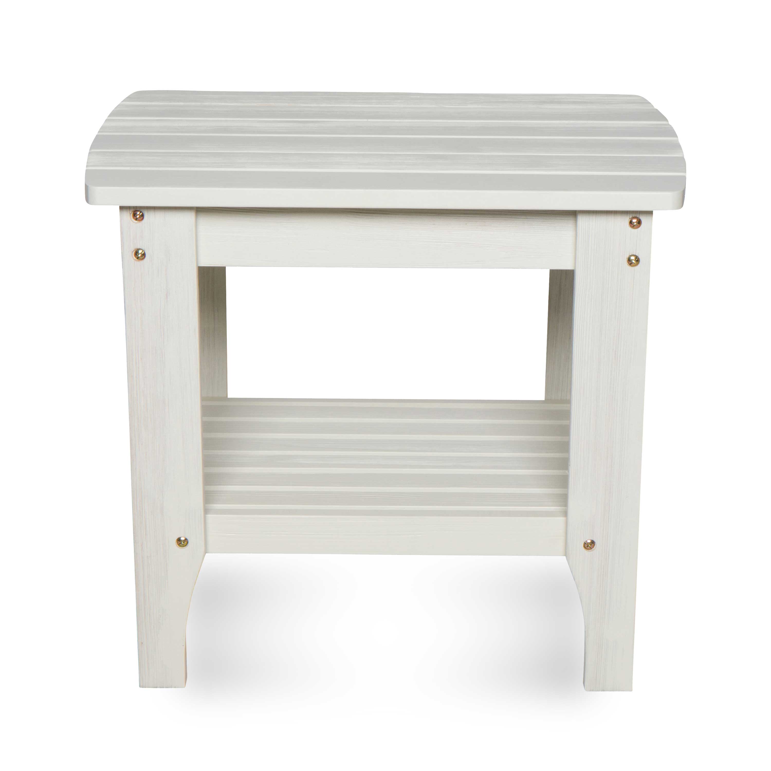 Long Island Rectangular Side Table, Eggshell White