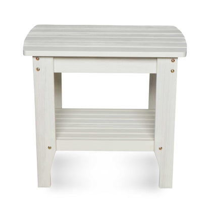 Long Island Rectangular Side Table, Eggshell White