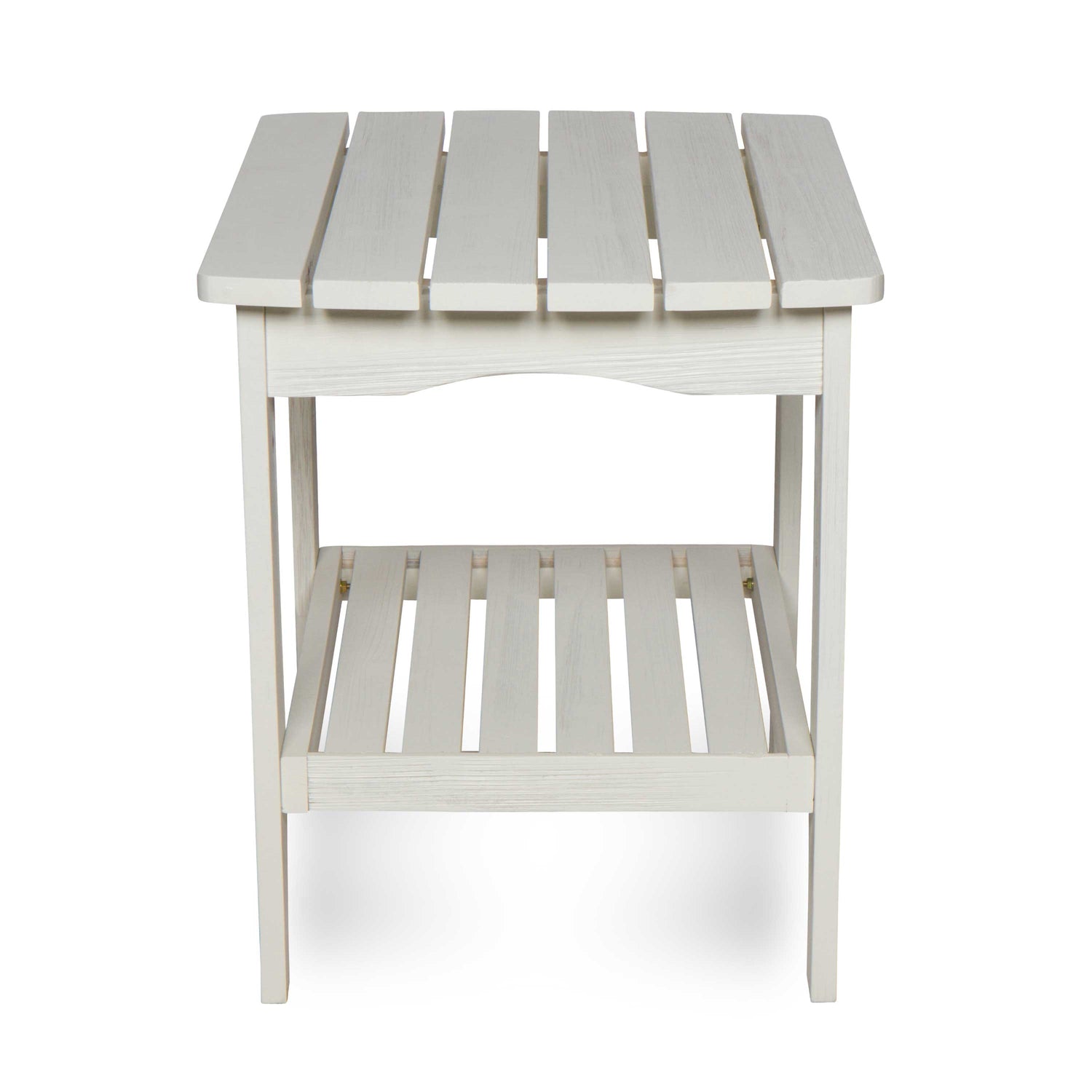 Long Island Rectangular Side Table, Eggshell White