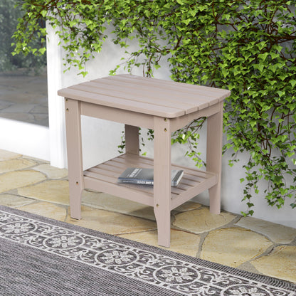 Long Island Rectangular Side Table, Graystone