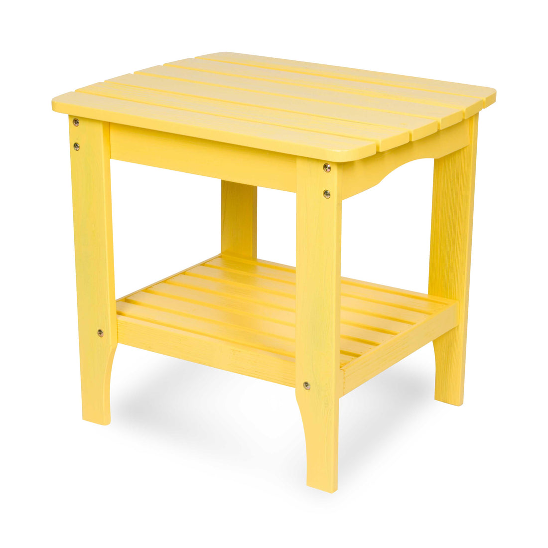 Long Island Rectangular Side Table, Lemon Yellow