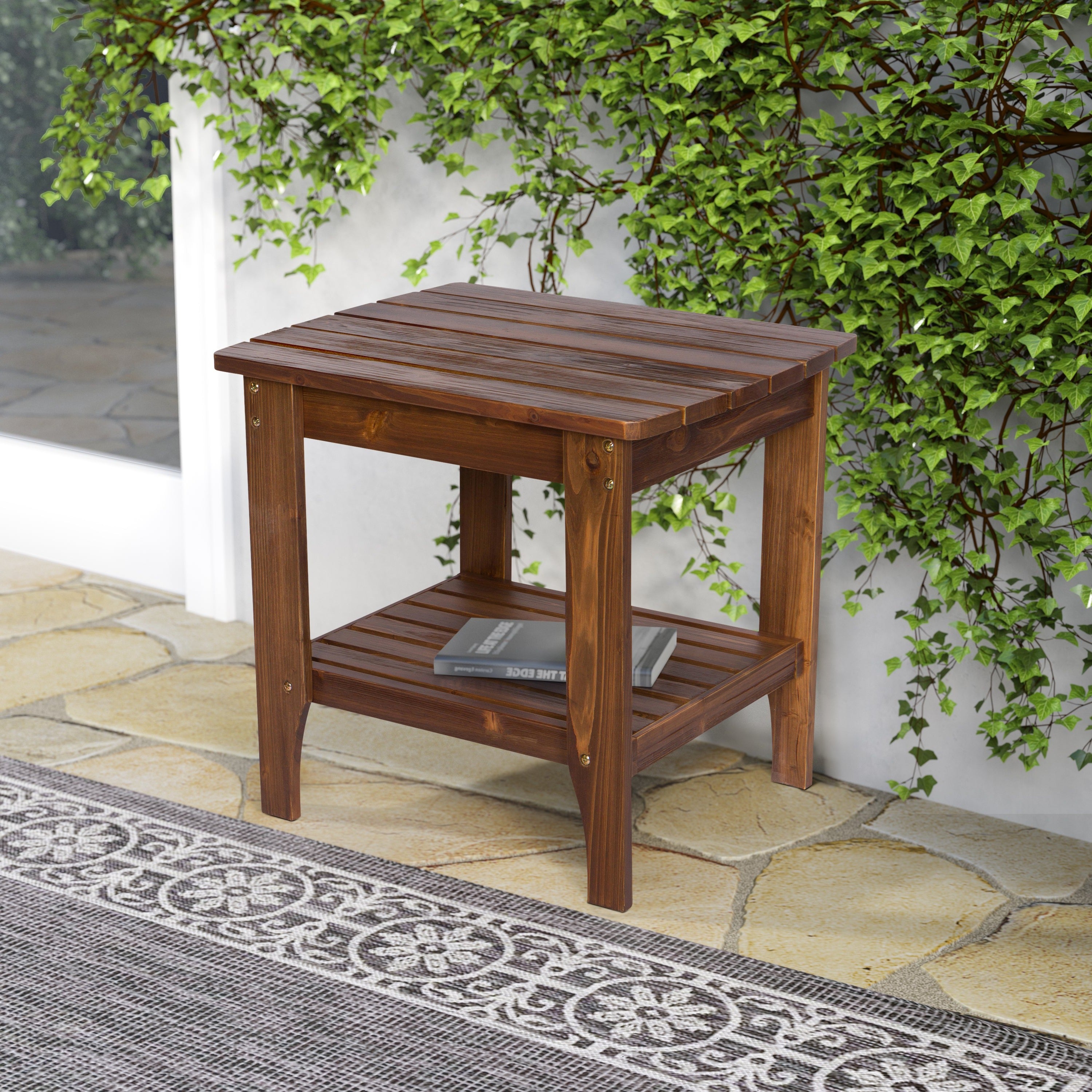 Long Island Rectangular Side Table, Oak