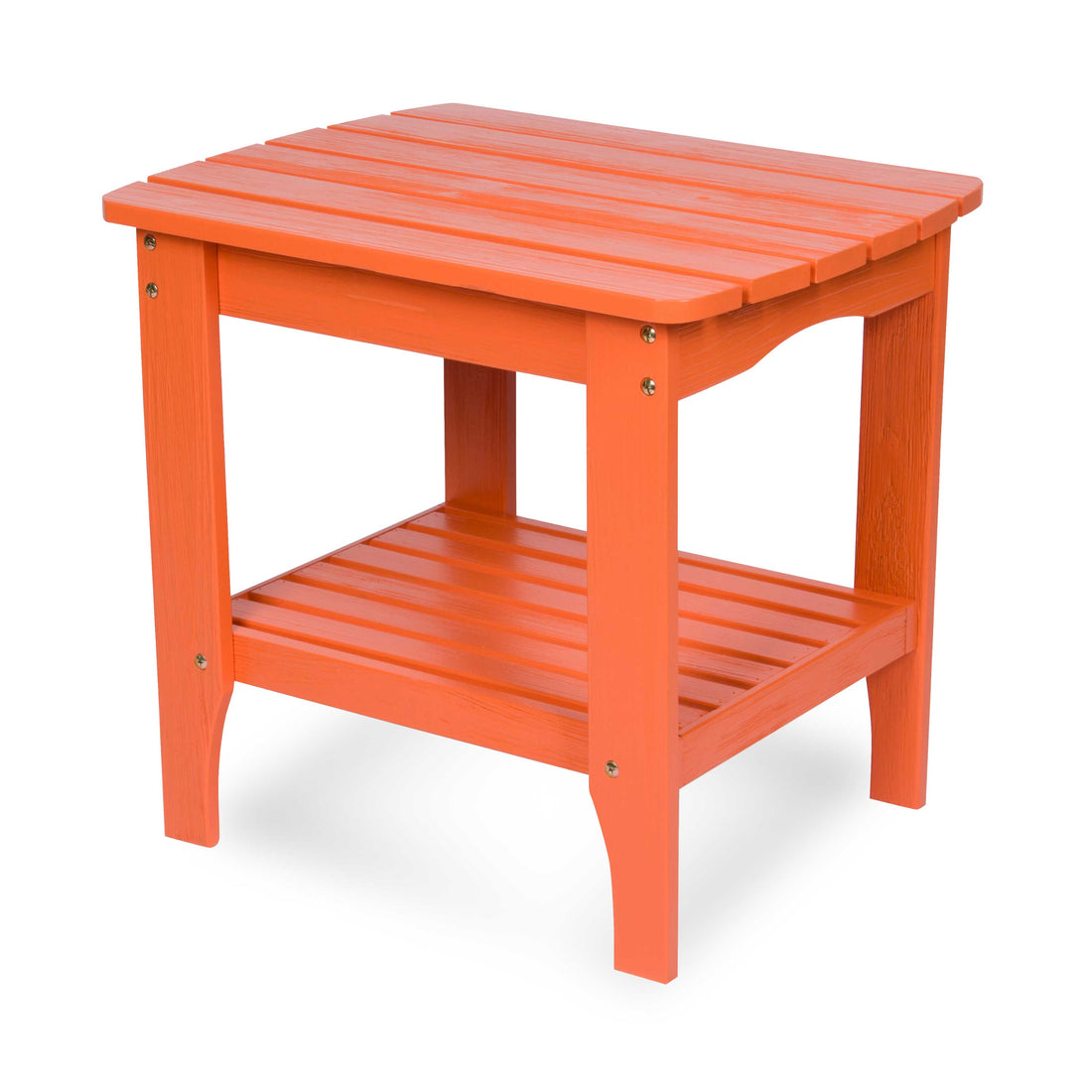 Long Island Rectangular Side Table, Organic Pumpkin