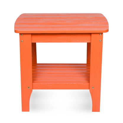 Long Island Rectangular Side Table, Organic Pumpkin