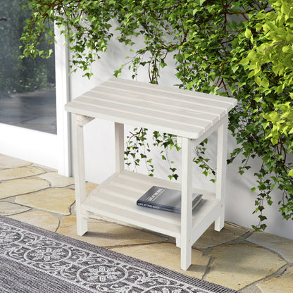 Providence Rectangular Side Table, Eggshell White