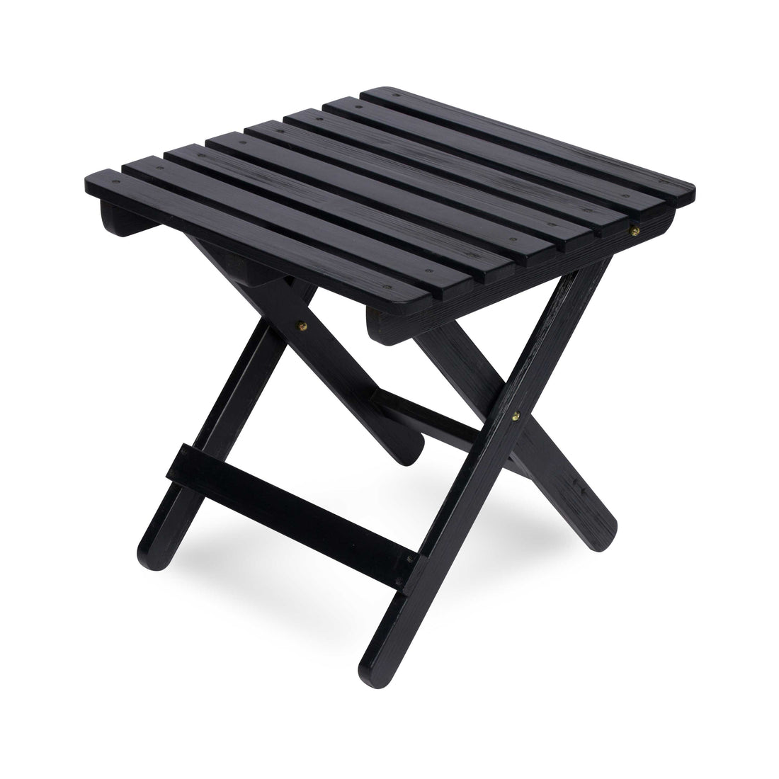 Adirondack Square Folding Table, Black