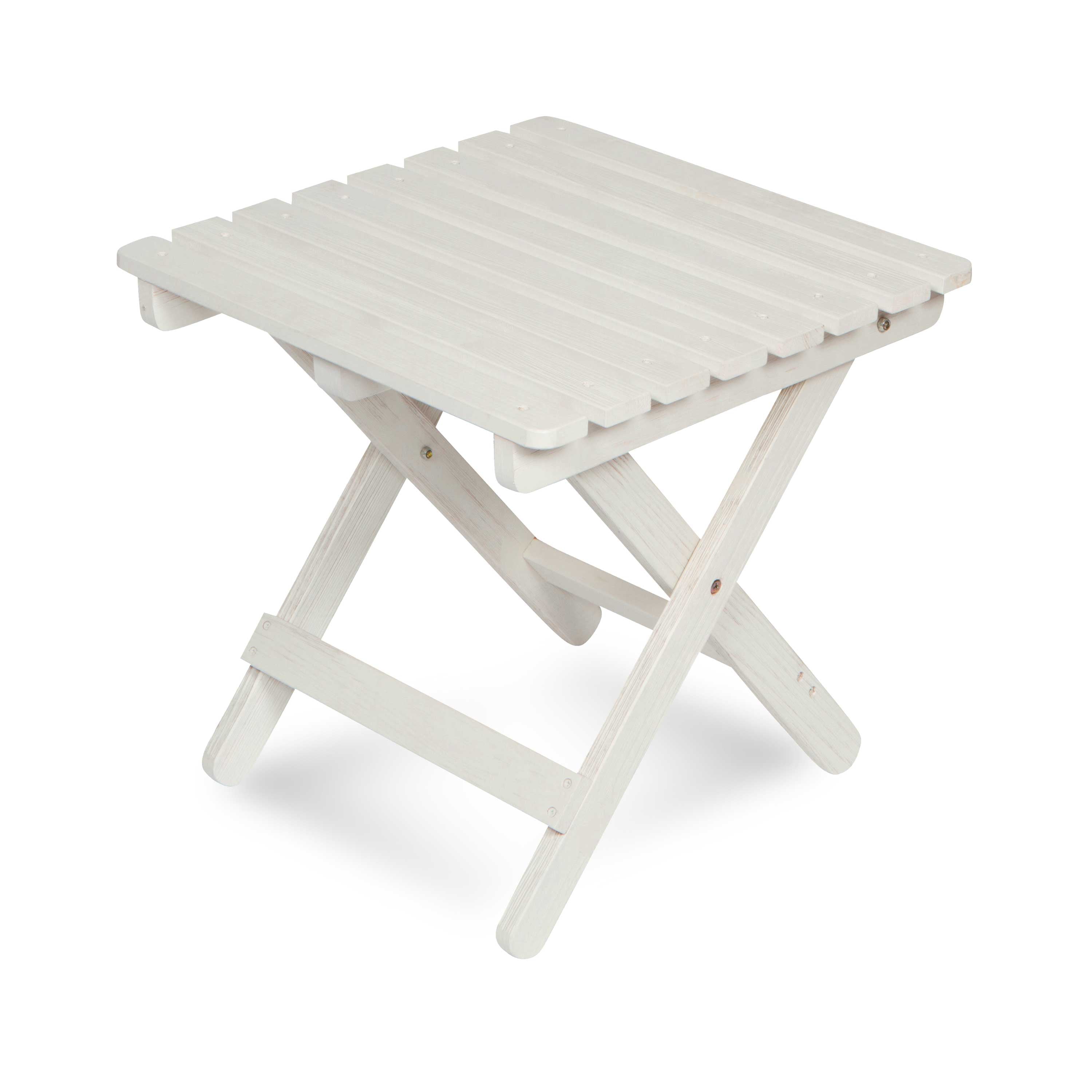 Adirondack Square Folding Table, Eggshell White