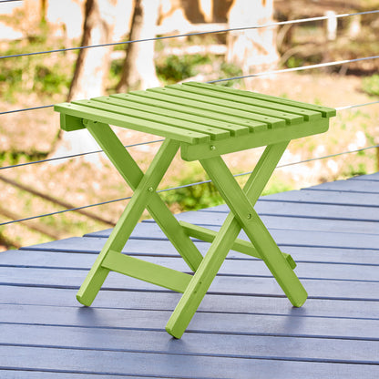 Adirondack Square Folding Table, Lime Green