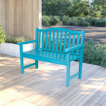 Belfort Garden Bench, Aqua