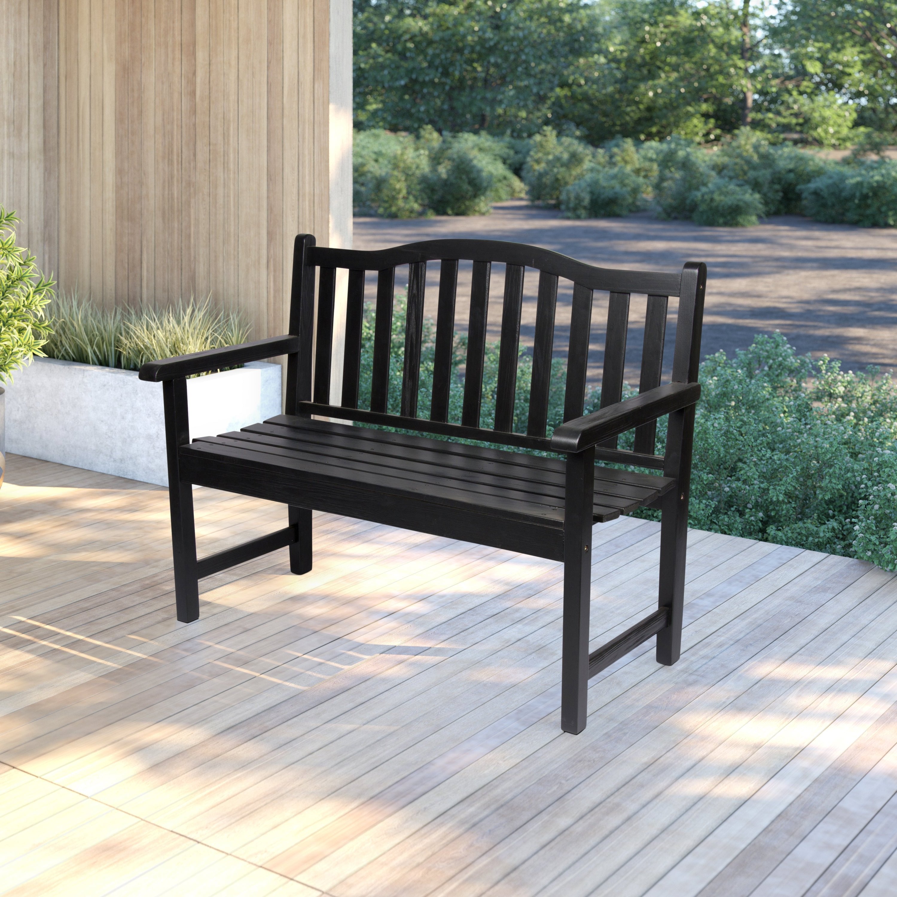 Belfort Garden Bench, Black