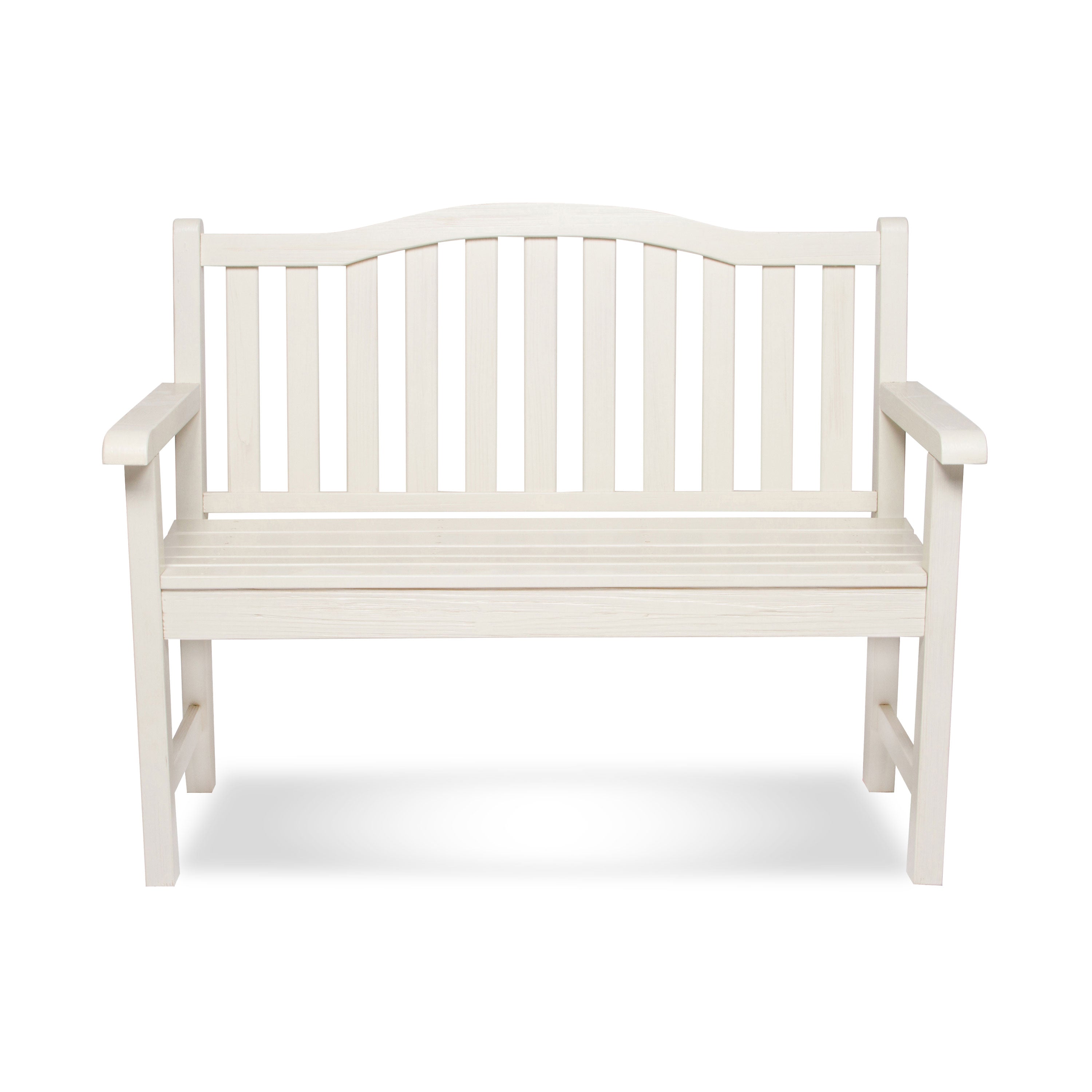 Belfort Garden Bench, Eggshell White