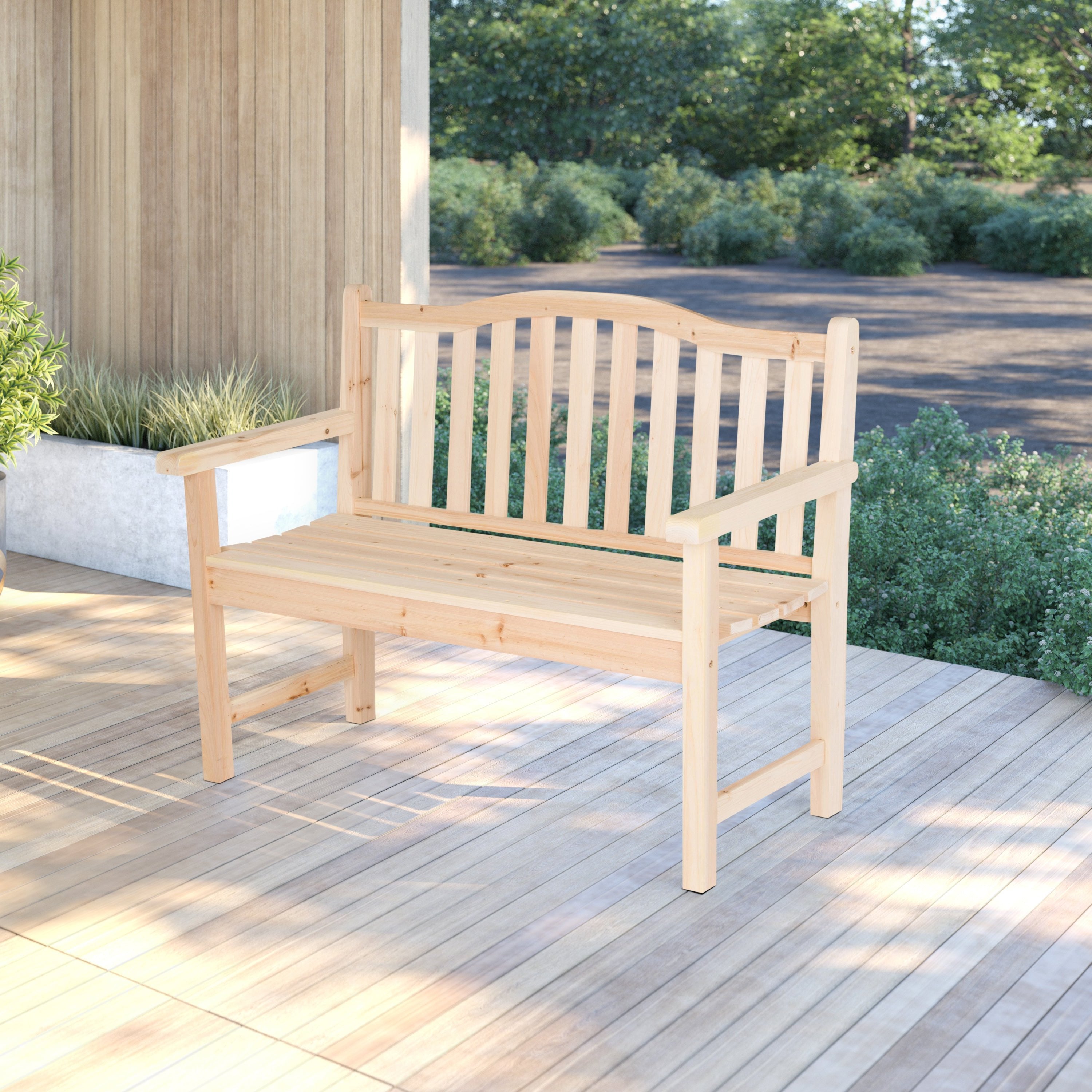 Belfort Garden Bench, Natural