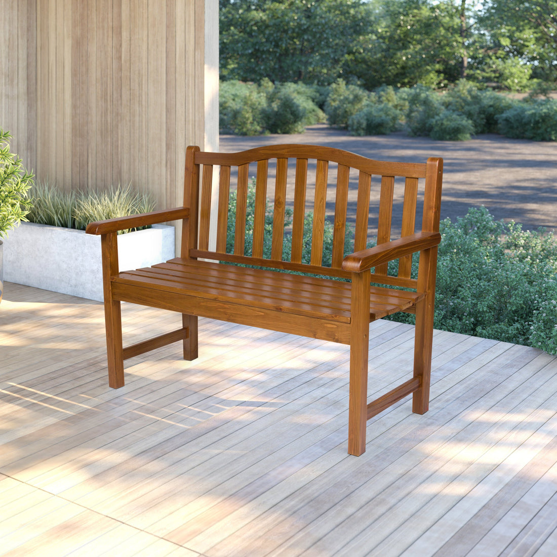 Belfort Garden Bench, Oak