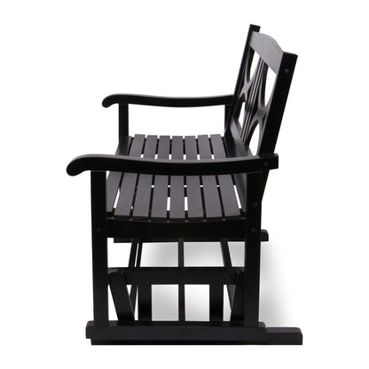 Luna Glider Bench, Black