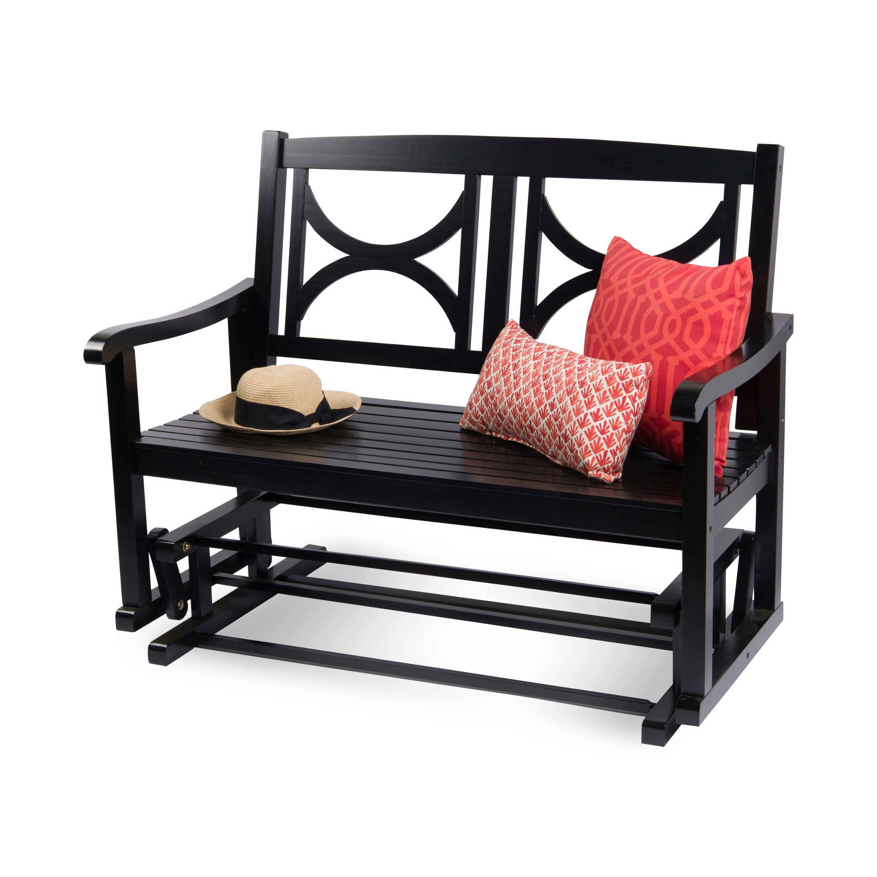 Luna Glider Bench, Black