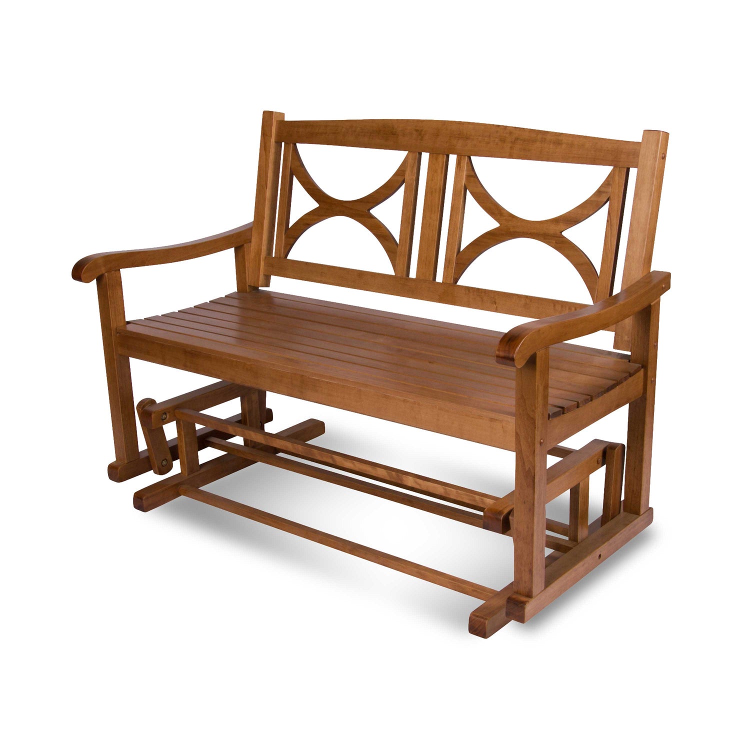 Luna Glider Bench, Oak