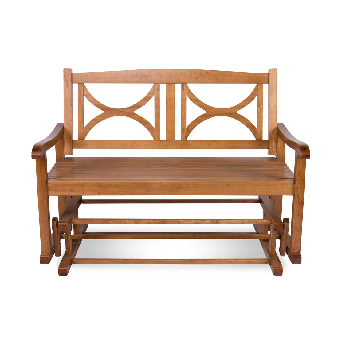 Luna Glider Bench, Oak