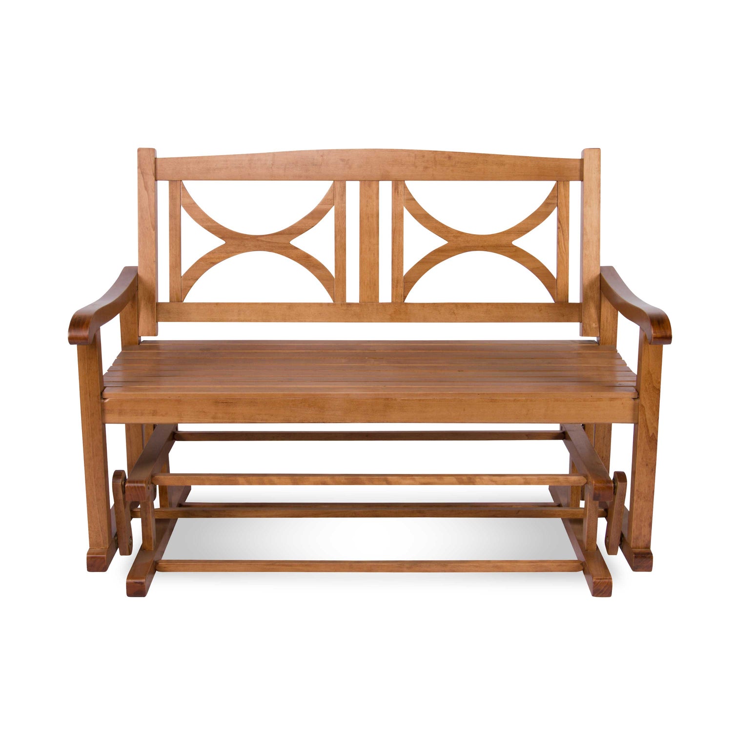 Luna Glider Bench, Oak