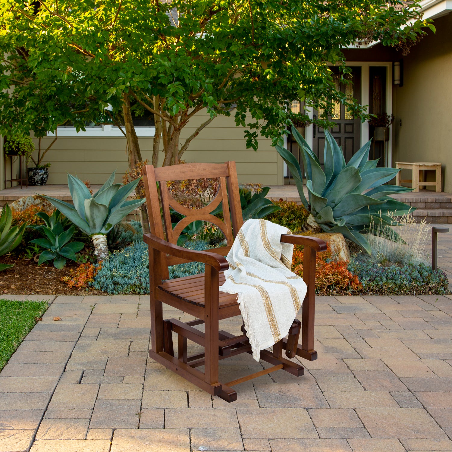 Luna Glider Chair, Oak