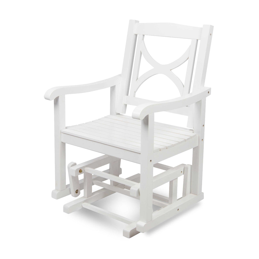 Luna Glider Chair, White