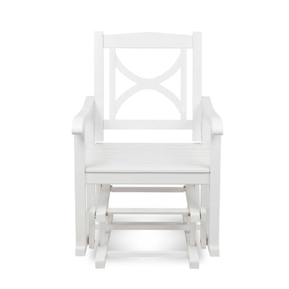 Luna Glider Chair, White