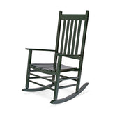 Green rocking chair on a white background 