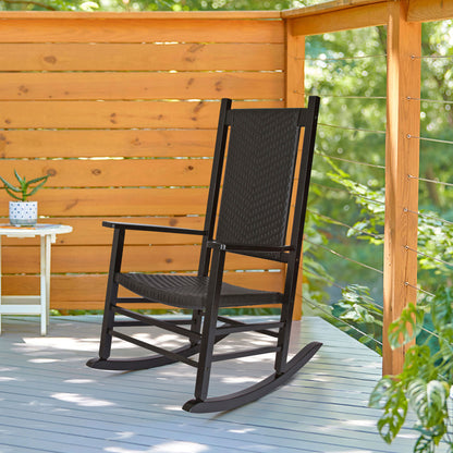 Hampton Porch Rocker, Black