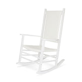 White rocking chair on a white background 