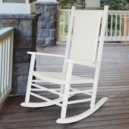 Hampton Porch Rocker, White