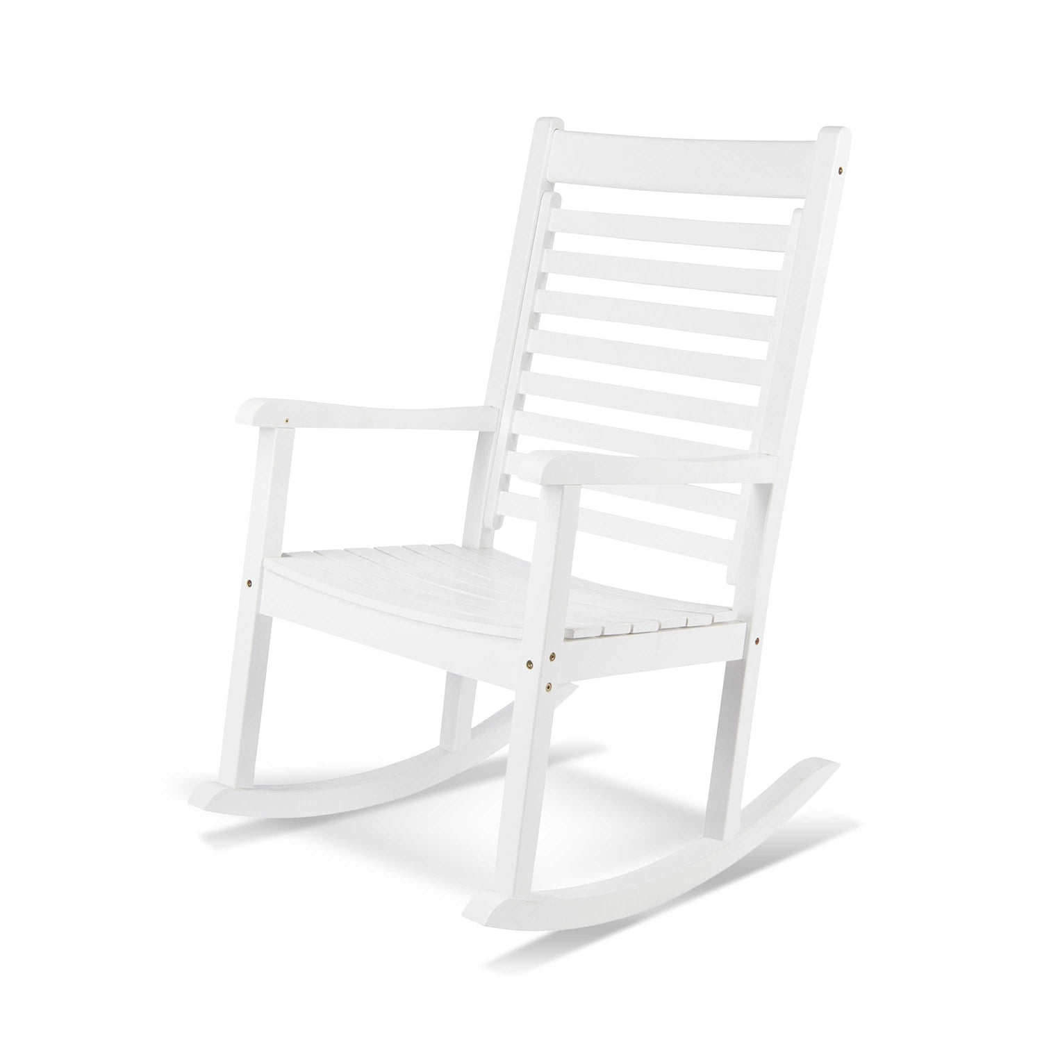 Modern Rocking Chair, White